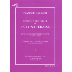 Nouvelle Technique de la Contrebasse, Cahier 1 - François Rabbath (+ audio)