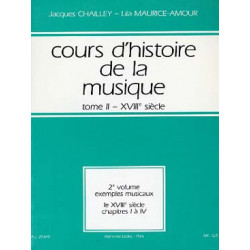 Cours d'histoire de la musique : Tome 2 vol. 2 - Jacques Chailley