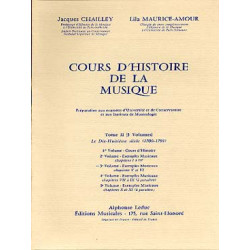 Cours d'histoire de la musique : Tome 2 vol. 3 - Jacques Chailley