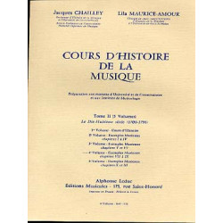 Cours d'histoire de la musique : Tome 2 Vol. 4 - Jacques Chailley