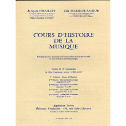 Cours d'histoire de la musique : Tome 2 vol. 5 - Jacques Chailley
