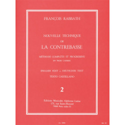 Nouvelle Technique de la Contrebasse, Cahier 2 - François Rabbath