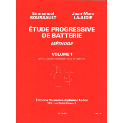 Etude Progressive de Batterie 1 -  Boursault,  Lajudie