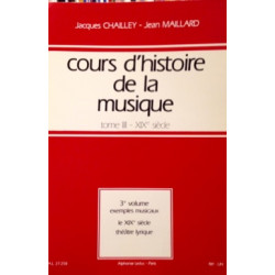 Cours d'histoire de la musique : Tome 3 vol. 3 - Jacques Chailley