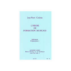 L'heure de formation musicale - Prép. 1 Théorie - Jean-Pierre Couleau