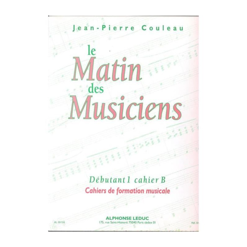 Le Matin des Musiciens - Debutant 1, Vol.B - Jean-Pierre Couleau