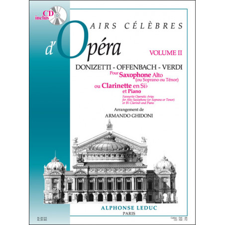 Airs Celebres D'Opera 2 - Saxophone et Piano (+ audio)