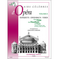 Airs Celebres D'Opera -Vol2 - Flute and Piano (+ audio)