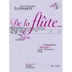 De la Flûte... Vol.5 - Guy-Claude Luypaerts (+ audio)