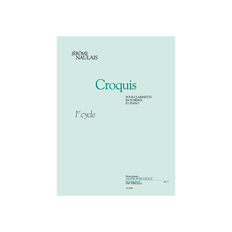 Croquis 1 - Jérôme Naulais - Clarinette et Piano (+ audio)
