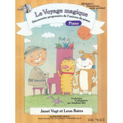 Le Voyage Magique - Niveau 1 Découvreur - Janet Vogt, Leon Bates - Piano avec portées (+ audio)