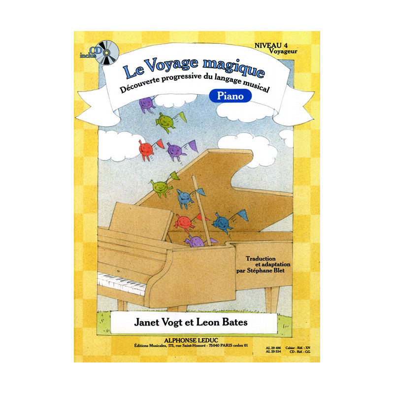 Le Voyage Magique - Niveau 4 Voyageur - Janet Vogt, Leon Bates - Piano (+ audio)