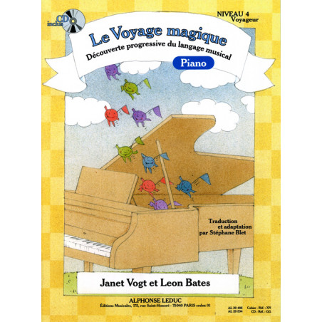 Le Voyage Magique - Niveau 4 Voyageur - Janet Vogt, Leon Bates - Piano (+ audio)