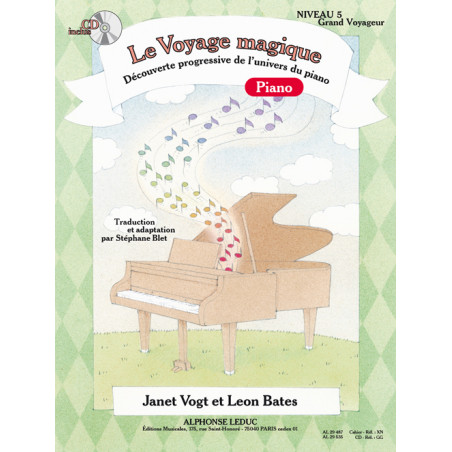 Le Voyage Magique - Niveau 5 Grand Voyageur - Janet Vogt, Leon Bates - Piano (+ audio)