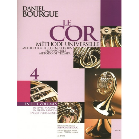 Le Cor Methode Universelle - Vol.4 - Daniel Bourgue