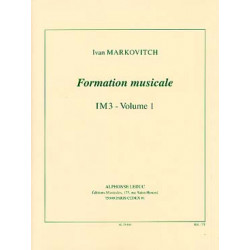 Formation Musicale im3 Volume 1 - Markovitch