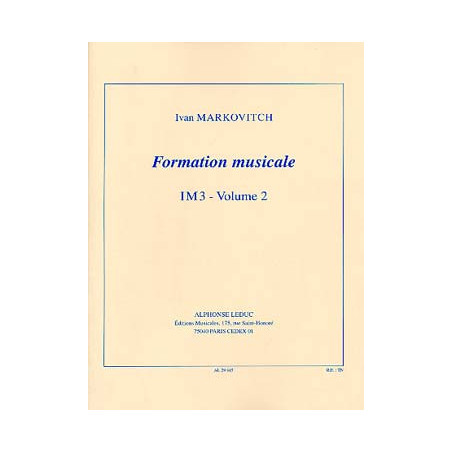 Formation Musicale Im3 Volume 2 - Markovitch