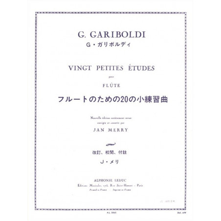 Petite Etudes(20) Op.132 - Giuseppe Gariboldi - Flute