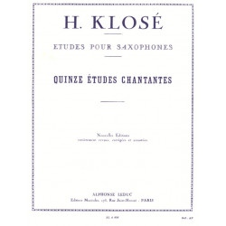 15 Etudes Chantantes - Hyacinthe-Eléonore Klosé - Saxophone