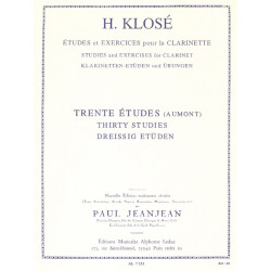 Etudes(30) - Hyacinthe-Eléonore Klosé - Clarinette