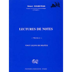 Lectures De Notes 20 Leçons De Solfège Vol. 2 - Soubeyran
