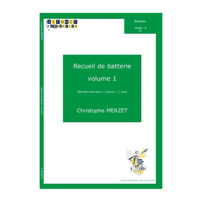 Recueil De Batterie, Volume 1 - Christophe Merzet
