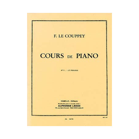 Cours de Piano 3 : Le Progres 25 Etudes Faciles - Félix Le Couppey