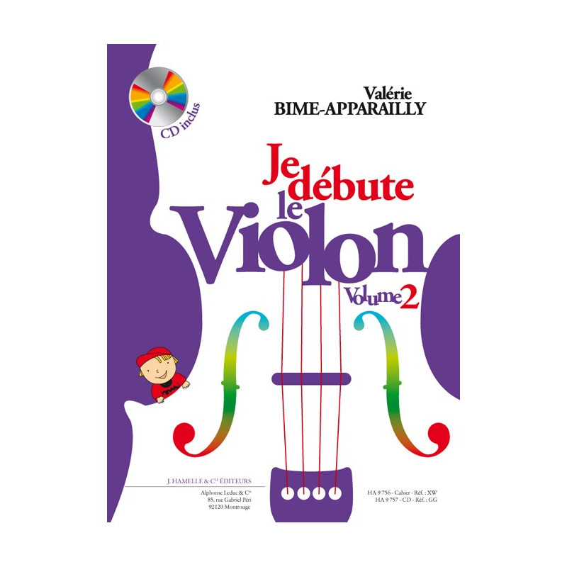 Je Débute le Violon - vol. 2 - Valerie Bime-Apparailly (+ audio)
