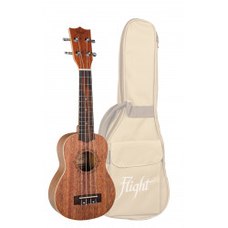 Flight DUS321 - ukulele soprano - Mahogany (+ housse)