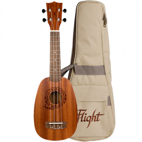 Flight NUP310 Pineapple - ukulele - Sapele