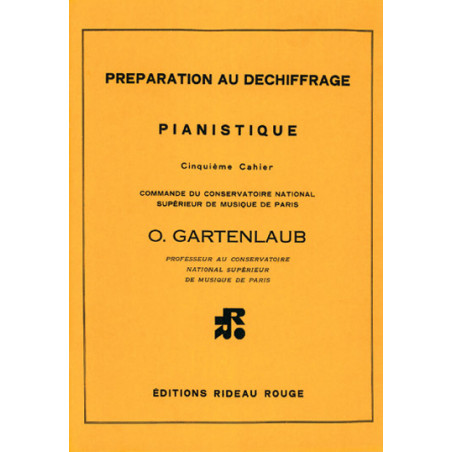 Préparation Au Déchiffrage Pianistique - 5 - Odette Gartenlaub