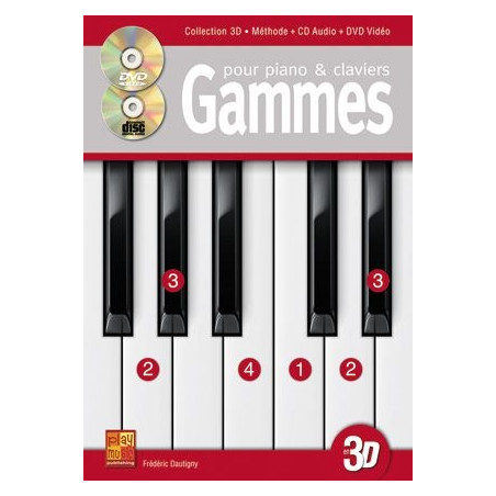 Gammes Improvisation Clavier 3D - Gammes Dautigny (+ audio)