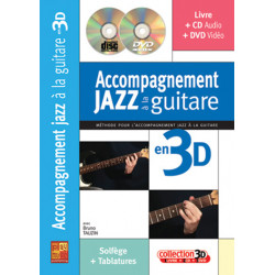 Accompagnement Jazz A La Guitare En 3D - Bruno Tauzin (+ audio)