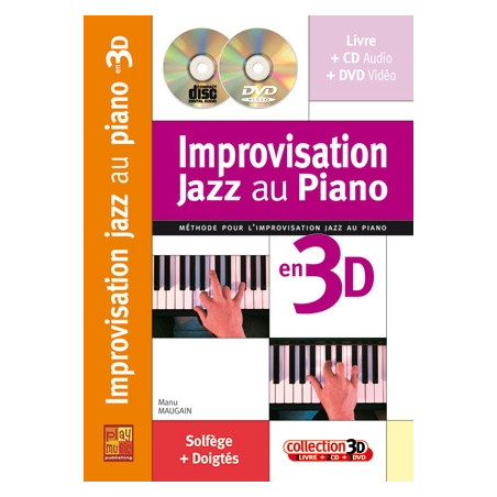Improvisation Jazz Au Piano 3D - Manu Maugain (+ audio)