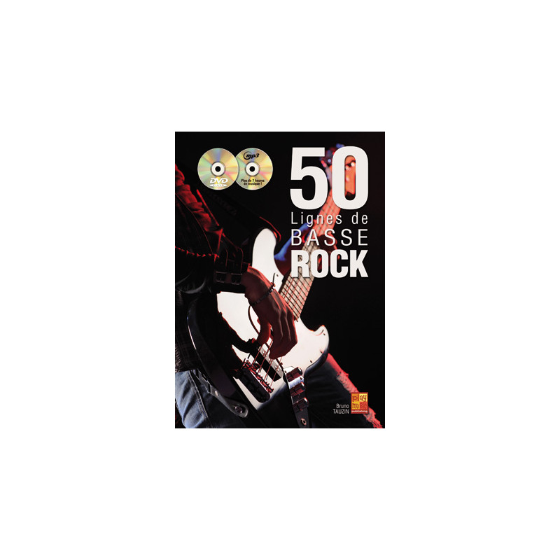 50 Lignes De Basse Rock Bass Guitar - Bruno Tauzin (+ audio)