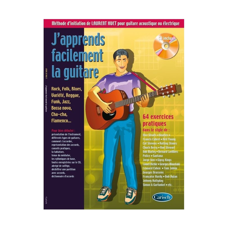 J'Apprends Facilement La Guitare - Laurent Huet (+ audio)