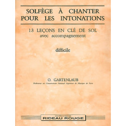 Solfège à chanter pour les intonations - 13 Leçons en clé de sol avec acc