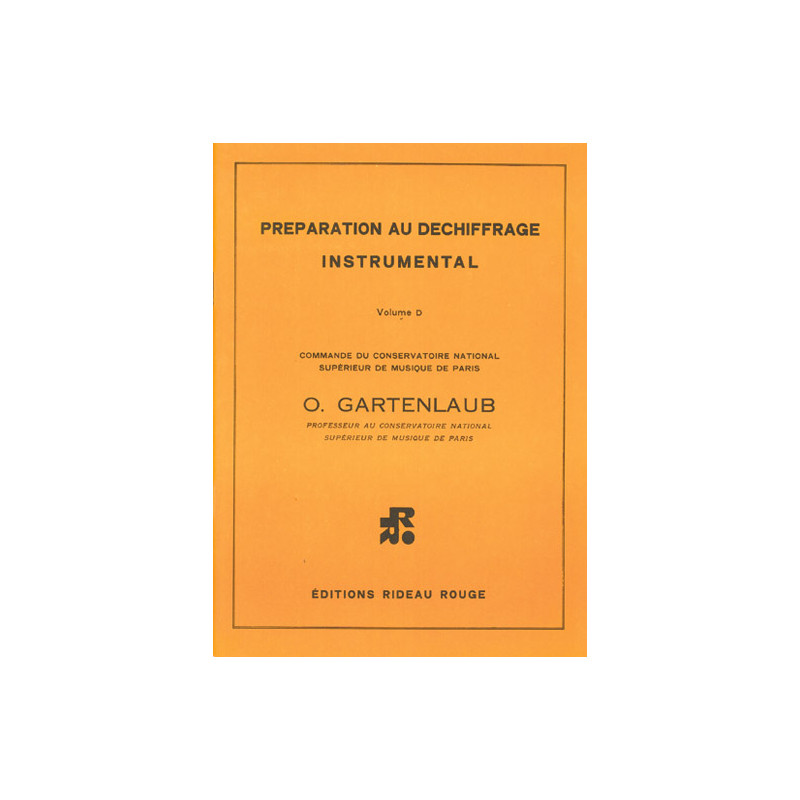 Préparation au déchiffrage instrumental - Vol D - Odette Gartenlaub