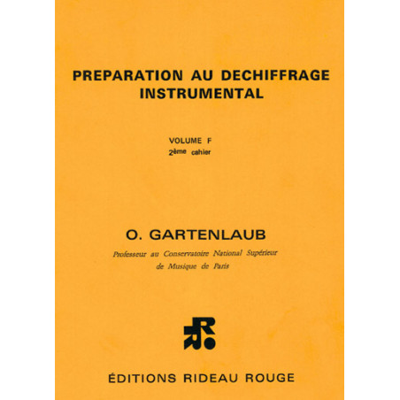 Préparation au déchiffrage instrumental-Vol F 2 - Odette Gartenlaub