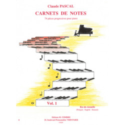 Carnets de notes Vol.1 - Claude Pascal