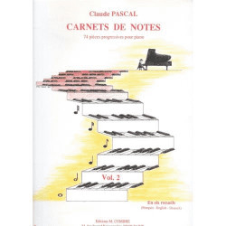 Carnets de notes Vol.2 - Claude Pascal