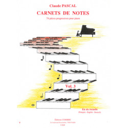 Carnets de notes Vol.3 - Claude Pascal