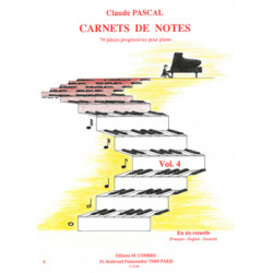 Carnets de notes Vol.4 - Claude Pascal