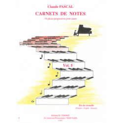 Carnets de notes Vol.5 - Claude Pascal