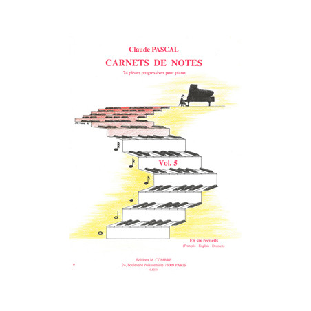 Carnets de notes Vol.5 - Claude Pascal