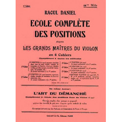 Ecole des positions Vol.4 (4° position) - Raoul Daniel - Violon