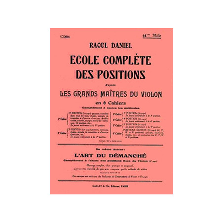 Ecole des positions Vol.4 (4° position) - Raoul Daniel - Violon
