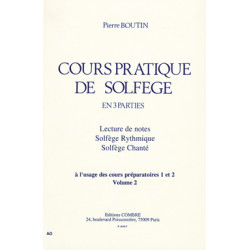 Cours pratique de solfège Vol.2 - Pierre Boutin