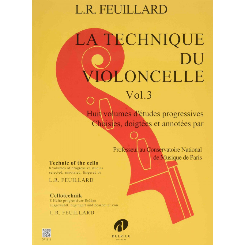 Technique du violoncelle Vol.3 - Louis R. Feuillard