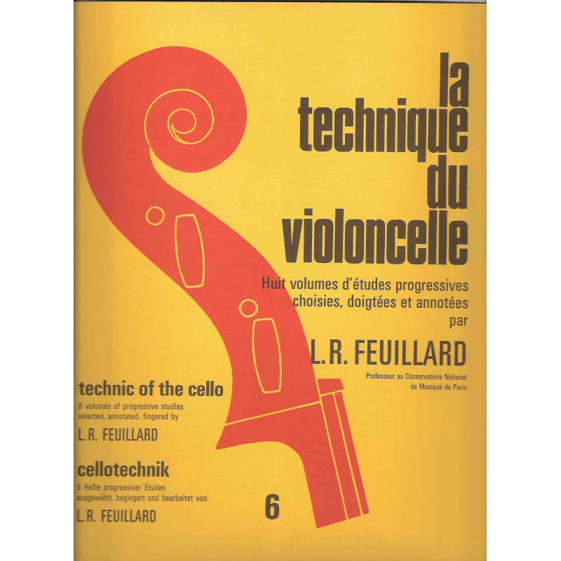 Technique du violoncelle Vol.6 - Louis R. Feuillard